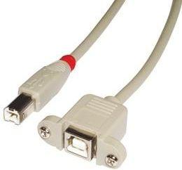 Kabel USB Lindy USB-B - USB-B 2 m Biały 1