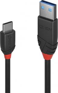 Kabel USB Lindy USB-A - USB-C 1.5 m Czarny (36917) 1