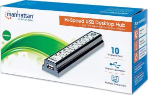 HUB USB Manhattan 10x USB-A 2.0 (161572) 3
