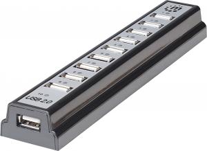 HUB USB Manhattan 10x USB-A 2.0 (161572) 4