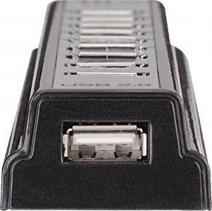 HUB USB Manhattan 10x USB-A 2.0 (161572) 7