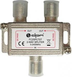 DPM Rozdzielacz sygnału SAT splitter 1x F / 2x F (FC2SPLTST) 1