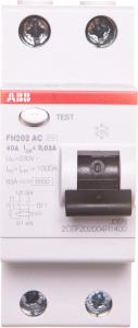 ABB Wyłącznik różnicowoprądowy 2P 40A 0,03A typ AC FH202 AC-40/0,03 (2CSF202002R1400) 2