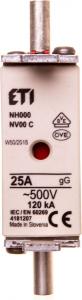 Eti-Polam Wkładka bezpiecznikowa KOMBI NH00C 25A gG/gL 500V WT-00C (004181207) 1