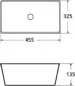 Umywalka LaVita Costa Slim 45,5cm (5908211479439) 2