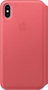 Apple Skórzane etui folio iPhone XS Max - zgaszony róż-MRX62ZM/A 1