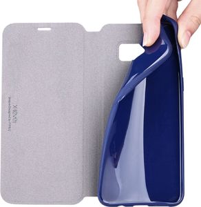 x-level Etui XLEVEL Flip leather STAND SAMSUNG S8+ niebieskie 2