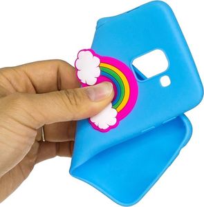 Etui 3D Samsung J6 2018 Unicorn and rainbow 2