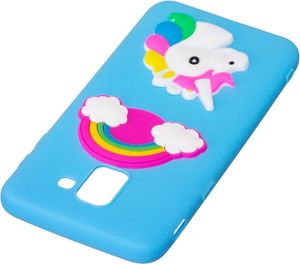 Etui 3D Samsung J6 2018 Unicorn and rainbow 4