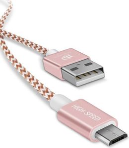 Kabel USB Dux Ducis USB-A - microUSB 1 m Różowy (49277-uniw) 2
