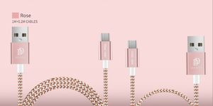 Kabel USB Dux Ducis USB-A - microUSB 1 m Różowy (49277-uniw) 5