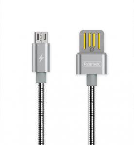 Kabel USB Remax microUSB - 1 m Srebrny (49919-uniw) 1