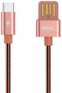 Kabel USB Remax USB-A - 1 m Różowy (49890-uniw) 1