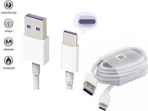 Kabel USB Kabel USB HUAWEI HL1289 USB-TYPC 5A 1M quick biały 2