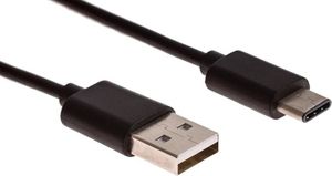 Kabel USB USB-A - USB-C 2 m Czarny (48689-uniw) 1