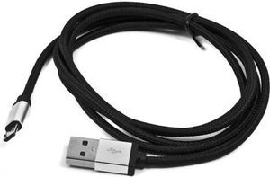 Kabel USB Kabel USB CA-101 micro USB czarny pleciony 1