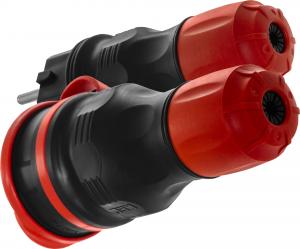 KEL Zestaw EXTREM wtyczka + gniazdo 16A 2P+Z 250V IP54 czarny/czerwony (ZWG-54) 8