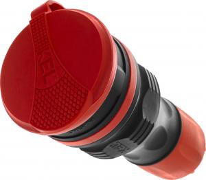 KEL Gniazdo przenośne z klapką 16A 2P+Z 250V IP54 czarny/czerwony GN-54 (W-97978) 5