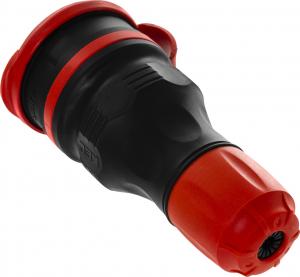 KEL Gniazdo przenośne z klapką 16A 2P+Z 250V IP54 czarny/czerwony GN-54 (W-97978) 6