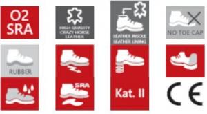 Lahti Pro Półbuty zawodowe brązowe 42 (L3041542) 5