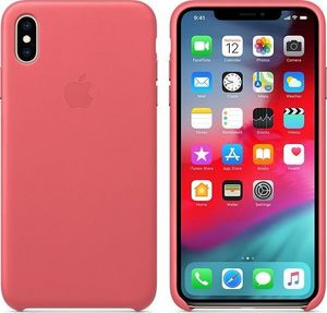 Apple Etui skórzane iPhone XS Max - zgaszony róż-MTEX2ZM/A 2