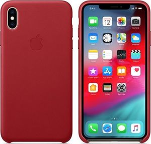 Apple Etui skórzane iPhone XS Max - (PRODUCT)RED-MRWQ2ZM/A 2