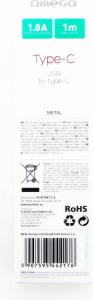 Kabel USB Omega USB-A - Lightning 1 m Złoty (OUFBB6LBOXGL) 3