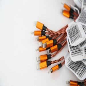 Kabel USB Omega USB-A - Lightning 1 m Pomarańczowy (OUFBBLO) 4