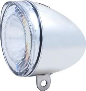 SPANNINGA Lampka przednia Swingo XB 10luxów/50 lumenów+ baterie chrom (SNG-H070017) 1