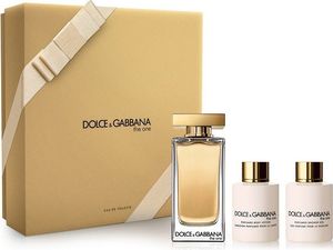 Dolce & Gabbana Zestaw The One: EDT 100 ml + balsam do ciała 100 ml + żel pod prysznic 100 ml 1