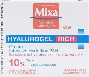Mixa Odmładzający krem do twarzy z kwasem hialuronowym Hyalurogel Rich 50 ml 2