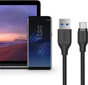Kabel USB Aukey USB-A - USB-C 2 m Czarny (CB-AC2 BLACK) 6