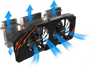 Karta graficzna Gigabyte GeForce GTX 1070 8 GB 256 bit PCIE 3.0 16x GDDR5 Memory 8008 MHz GPU 1506 MHz Dual Slot Fansink 1xDVI 1xHDMI 3xDisplayPort (GV-N1070WF2-8GDV2) 14