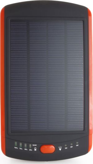 Powerbank PowerNeed 23000mAh z panelem solarnym 2.5W, DC do 19V (S23000) 3