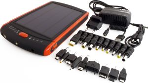 Powerbank PowerNeed 23000mAh z panelem solarnym 2.5W, DC do 19V (S23000) 7