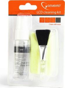 Gembird Zestaw czyszczący płyn + ściereczka + czyścik do ekranów i powierzchni plastikowych (CK-LCD-04) 2