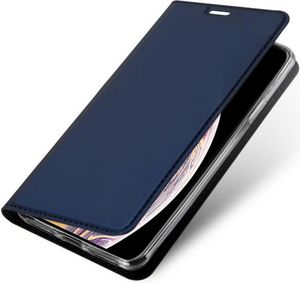 Dux Ducis Skin Leather Iphone XS MAX granatowe 3