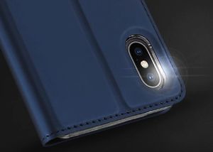 Dux Ducis Skin Leather Iphone XS MAX granatowe 7