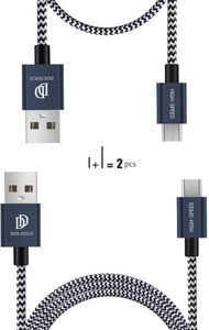 Kabel USB Dux Ducis USB-A - microUSB 1 m Niebieski (47163-uniw) 1