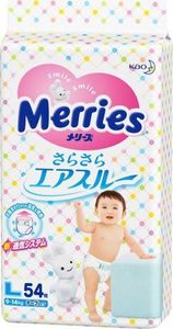 Merries Pieluchy L 9-14 kg 54 szt. 1