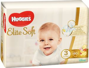 Pieluszki Huggies pieluszki Elite Soft 3, 3-9kg, 80szt. 1