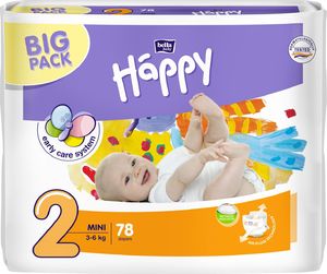 Bella pieluszki Happy Mini 2, 3-6 kg, 78szt. 1