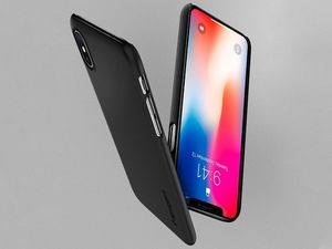 Spigen Nakładka Thin Fit do Apple iPhone X/XS czarna 8
