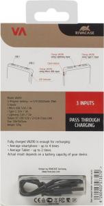 Powerbank RivaCase VA2110 10000 mAh Czarny  (VA2110) 8