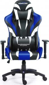 Fotel Warrior Chairs Monster gamingowy (kolor niebieski) 1