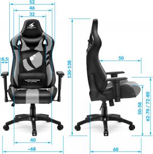 Fotel Warrior Chairs Dragon (kolor czerwony) 6