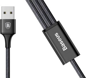 Kabel USB Baseus USB-A - USB-C + microUSB + Lightning 1.2 m Czarny (CAMLT-SU01                     ) 4