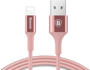 Kabel USB Baseus Kabel Baseus CALSY-0R (USB 2.0 M - Lightning M; 1m; kolor różowy) 3