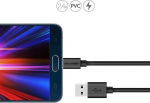 Kabel USB Blitzwolf USB-A - 1 m Czarny (BW-CB7                         ) 5