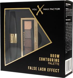 MAX FACTOR Max Factor Zestaw prezentowy (paletka do brwi 1.8g+mascara False Lash Effect 9ml) 1